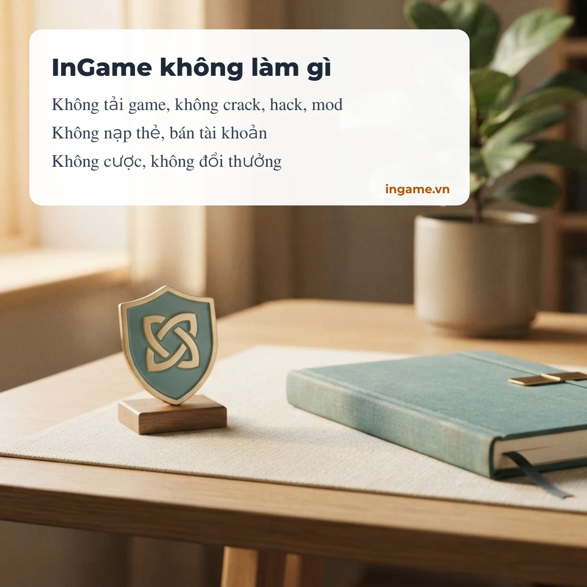InGame không tải game, không hack, không mod, không nạp thẻ
