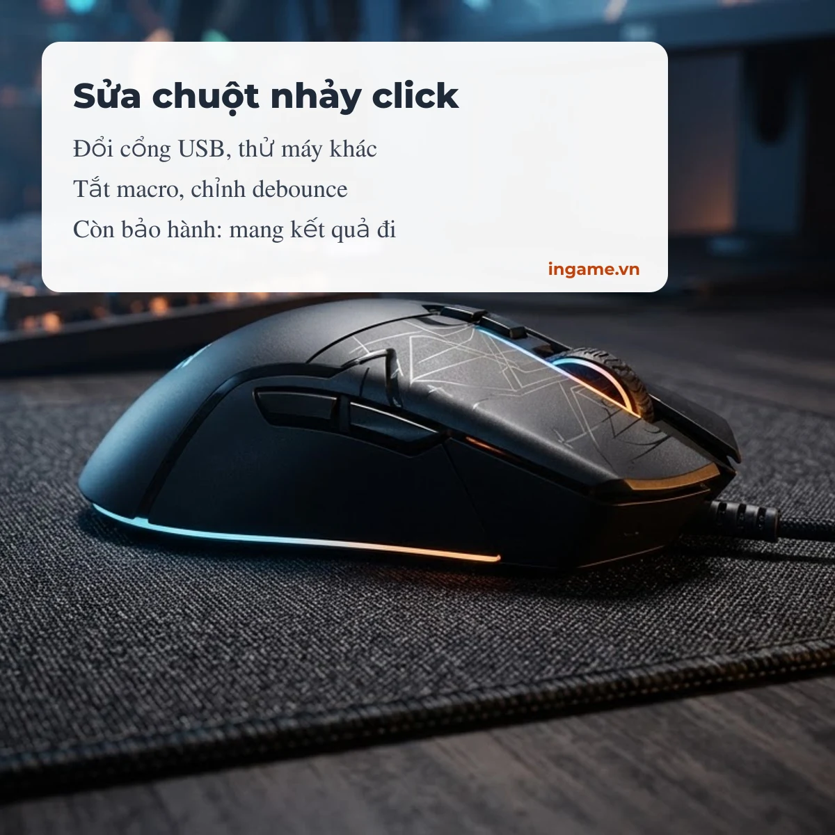 Cách sửa chuột bị double click: loại trừ cổng USB, phần mềm, rồi bảo hành